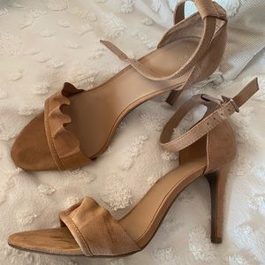 Nude Ruffle Heels